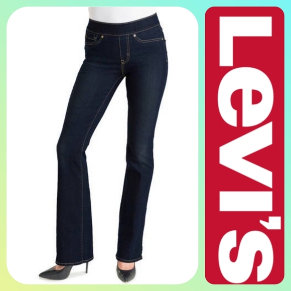 Shaping Pullon Bootcut Jeans 2s 
